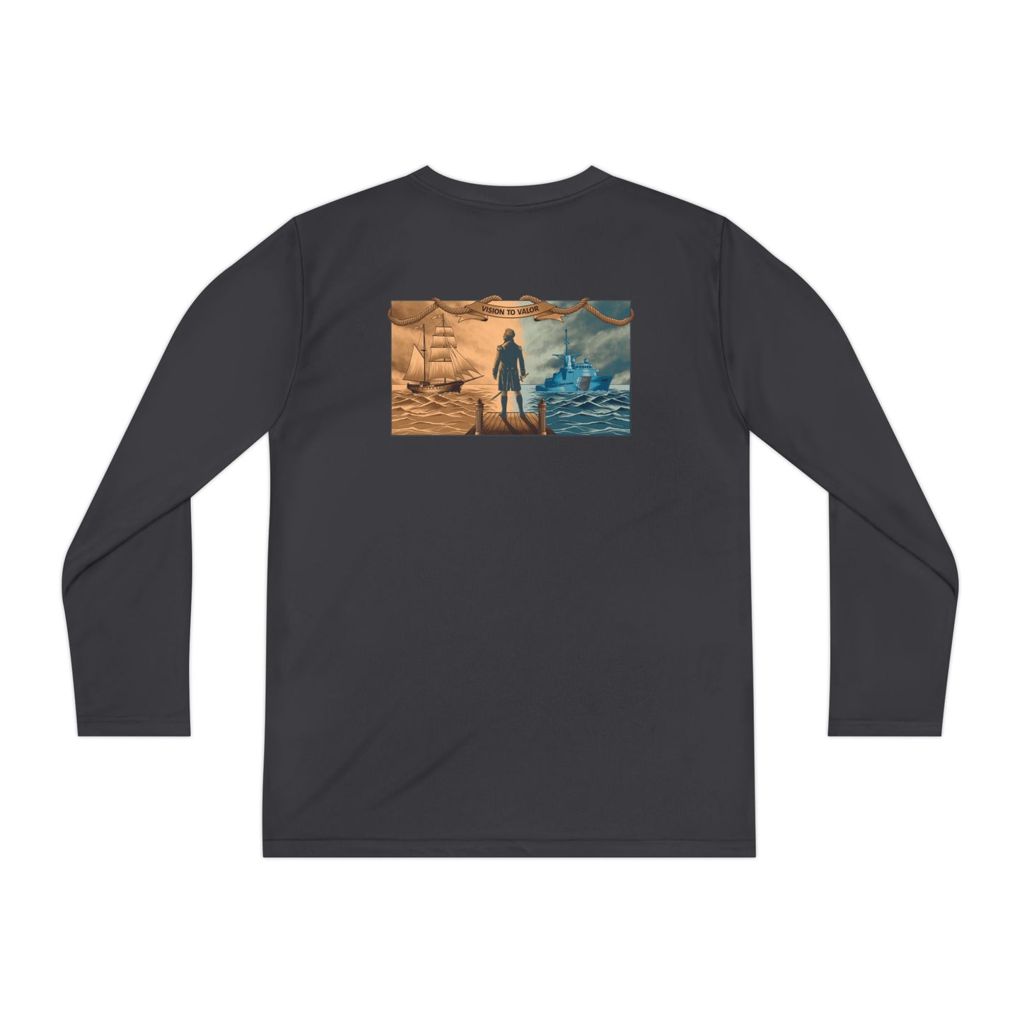 Alexander Hamilton: Vision to Valor Youth Long Sleeve Competitor Tee