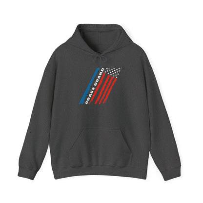 Coast Guard Stars and Stripes Adult Hooded Sweatshirt