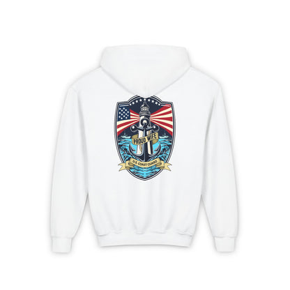 Harbor Shield Personalized Youth Hooded Sweatshirt