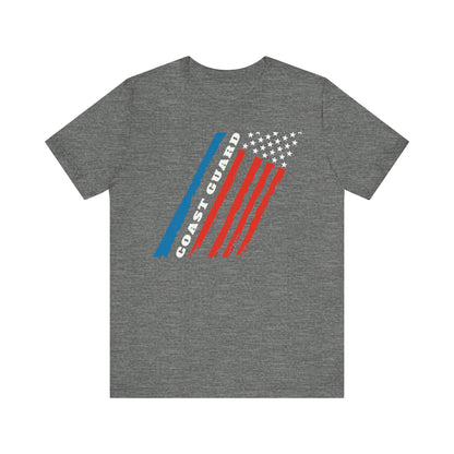 Coast Guard Stars and Stripes Adult Short Sleeve Tee