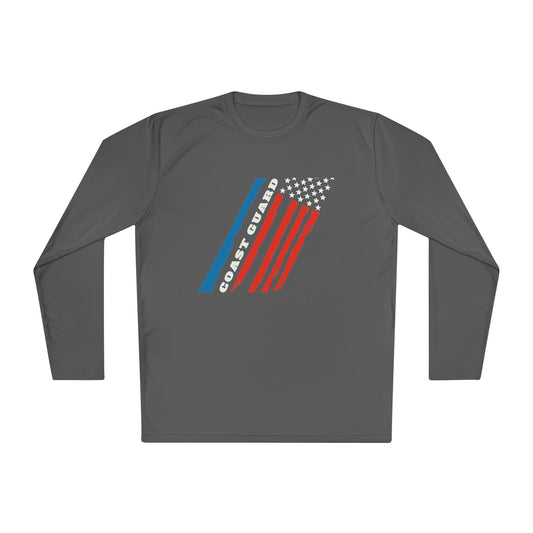 Coast Guard Stars and Stripes Adult Long Sleeve Tee