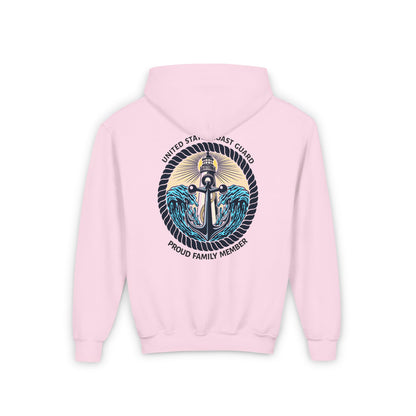 Anchor of Light Personalized Youth Hooded Sweatshirt