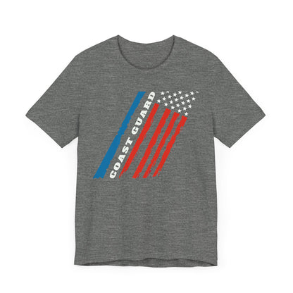 Coast Guard Stars and Stripes Adult Short Sleeve Tee