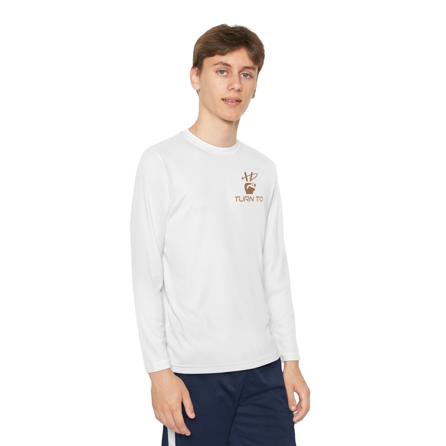 Anchor of Light Personalized Youth Long Sleeve Competitor Tee