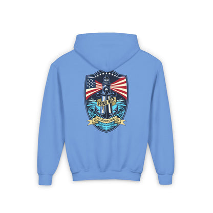 Harbor Shield Personalized Youth Hooded Sweatshirt