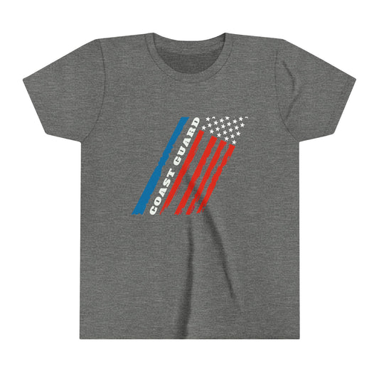 Coast Guard Stars and Stripes Youth Short Sleeve Tee