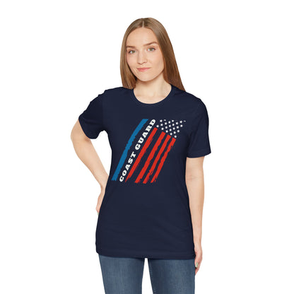 Coast Guard Stars and Stripes Adult Short Sleeve Tee