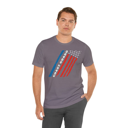 Coast Guard Stars and Stripes Adult Short Sleeve Tee