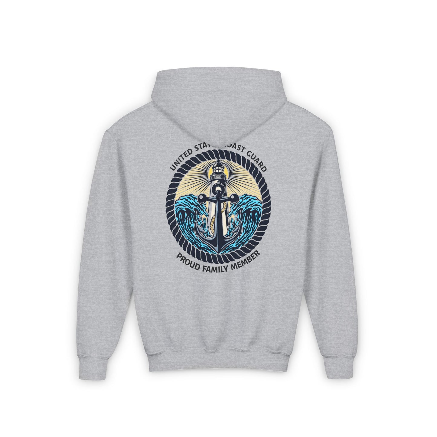 Anchor of Light Personalized Youth Hooded Sweatshirt