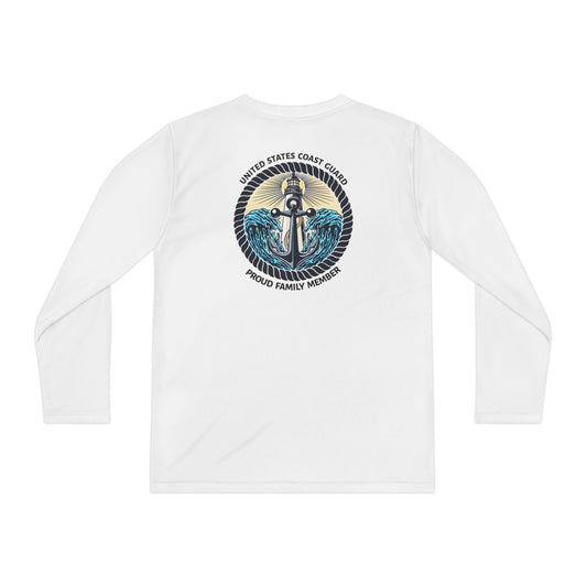 Anchor of Light Personalized Youth Long Sleeve Competitor Tee