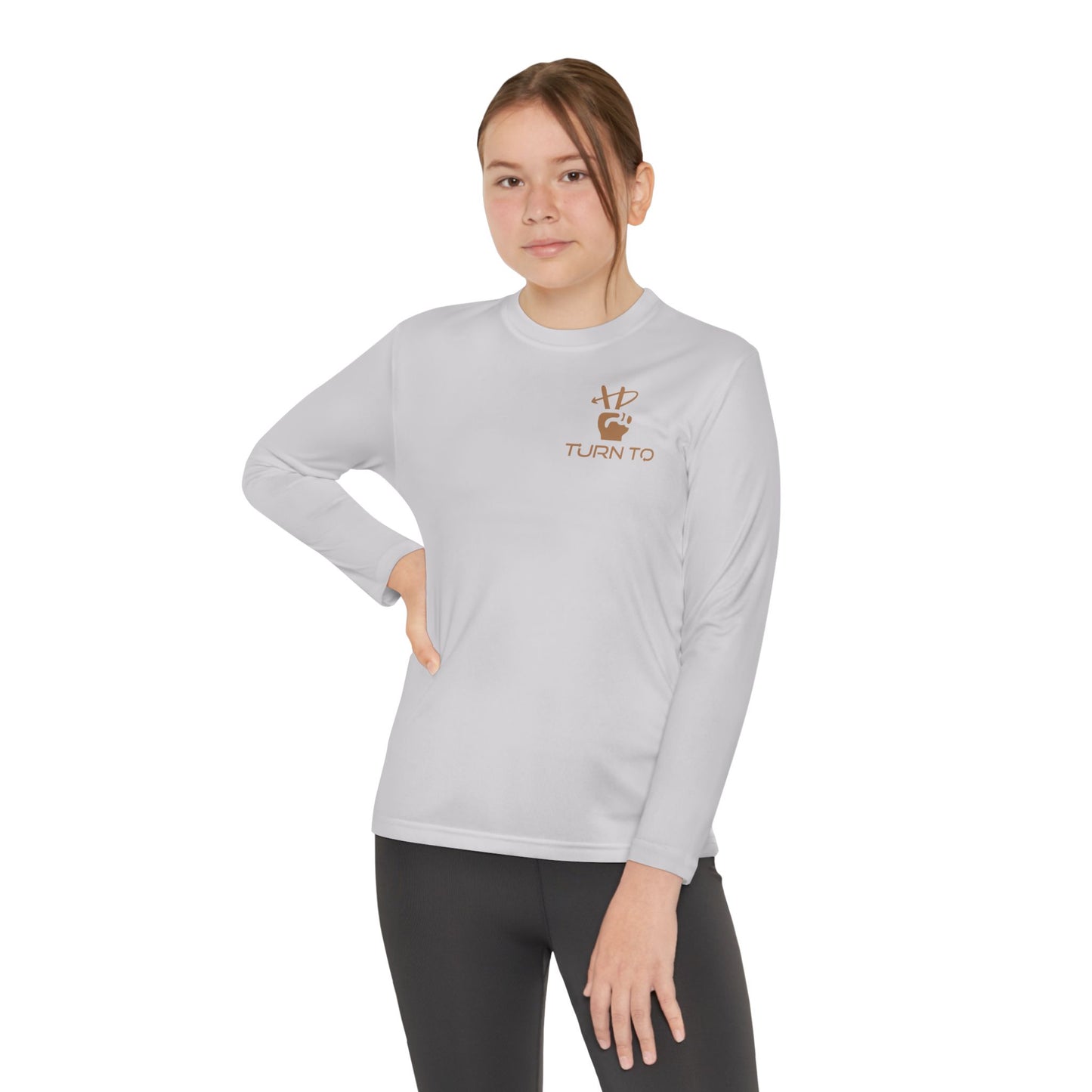 Anchor of Light Personalized Youth Long Sleeve Competitor Tee